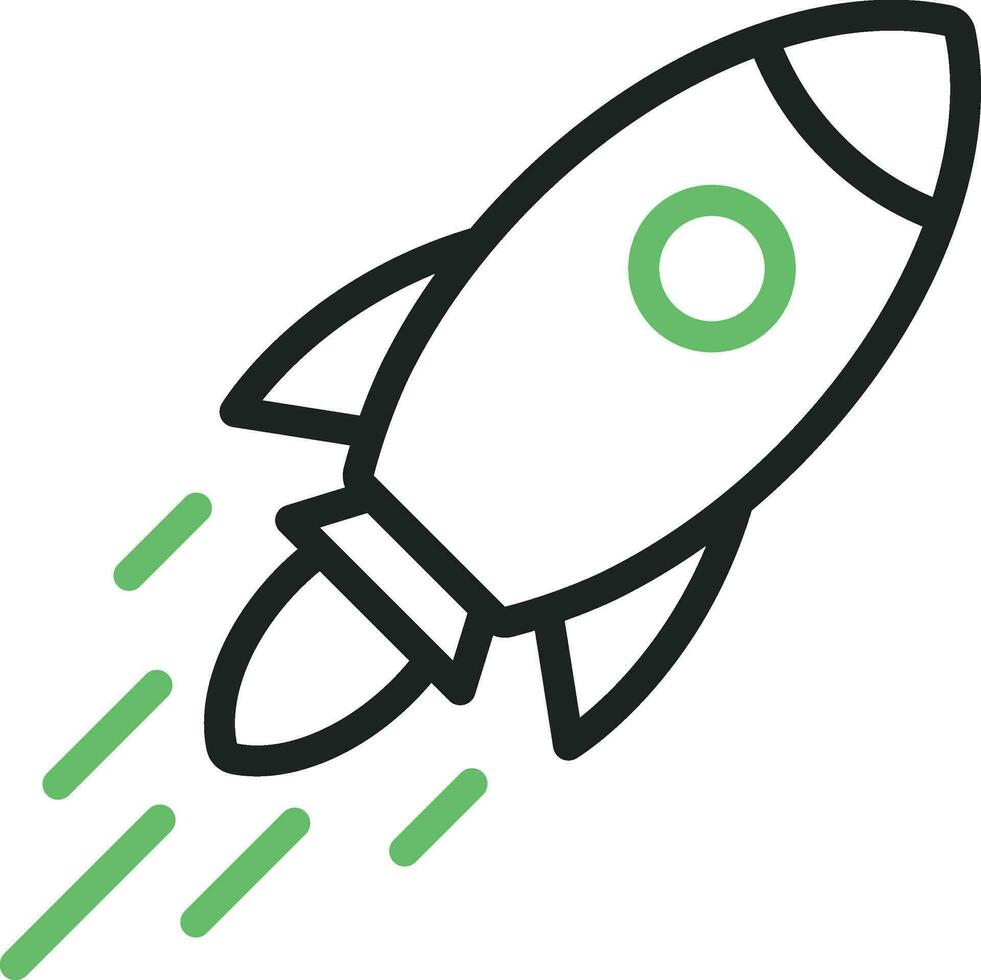 Rocket icon vector image. Suitable for mobile apps, web apps and print media.