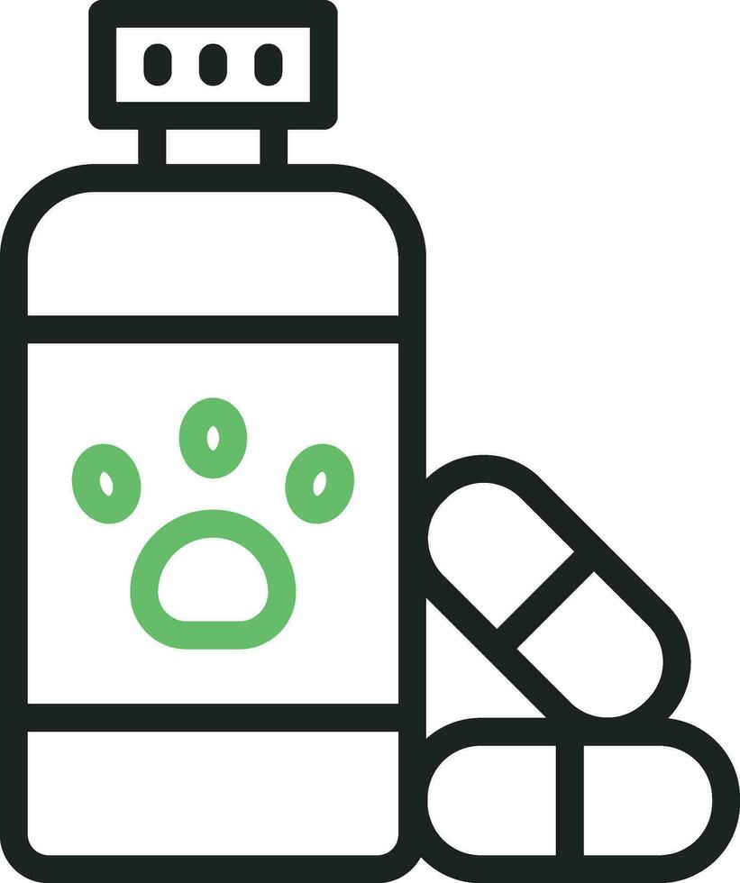 Pills icon vector image. Suitable for mobile apps, web apps and print media.