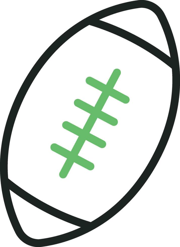 Rugby Ball icon vector image. Suitable for mobile apps, web apps and print media.