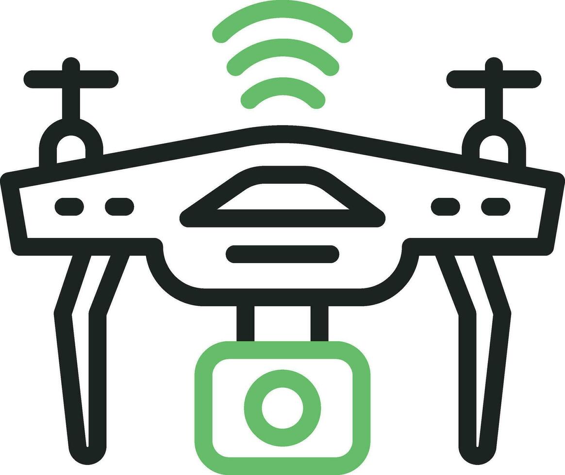 Drone icon vector image. Suitable for mobile apps, web apps and print media.