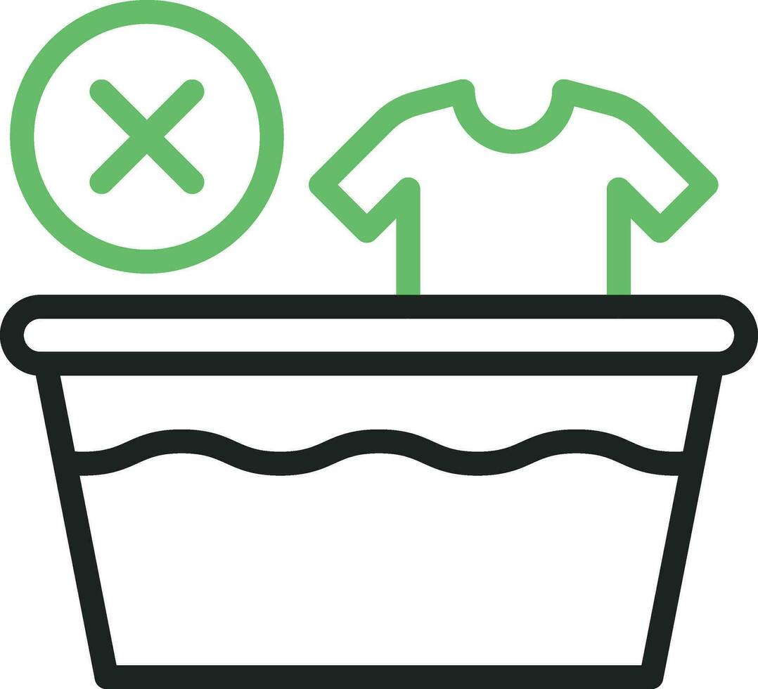 Do Not Wash icon vector image. Suitable for mobile apps, web apps and print media.