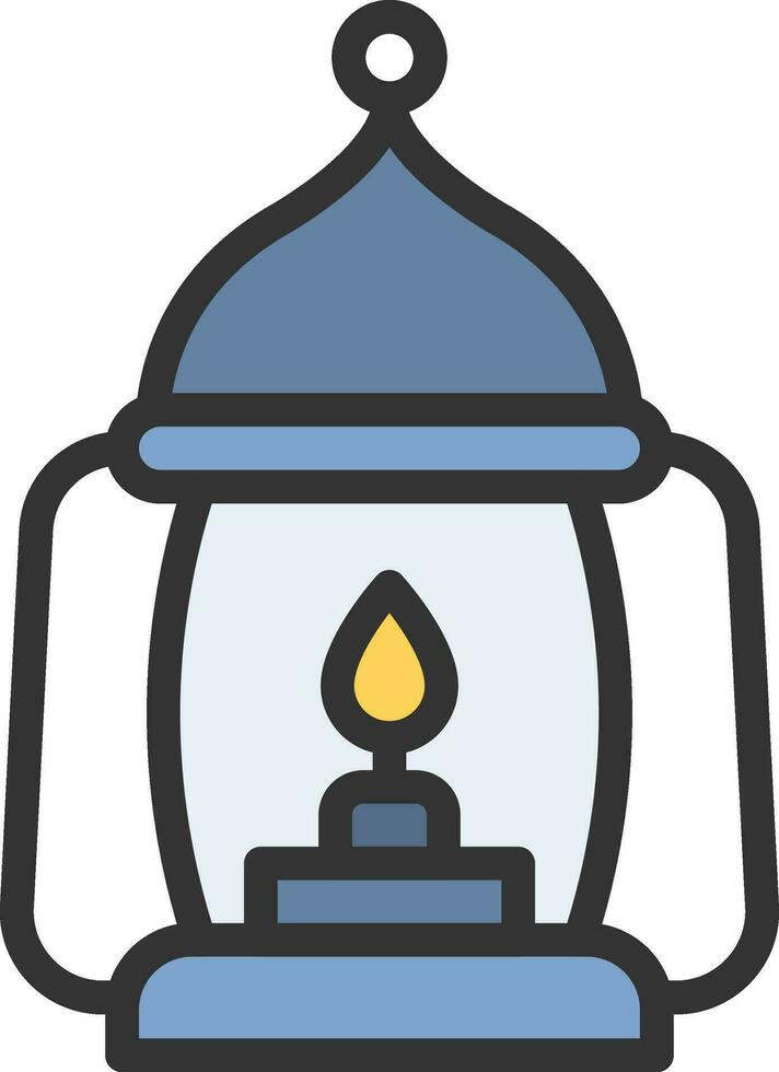 Oil Lamp icon vector image. Suitable for mobile apps, web apps and print media.