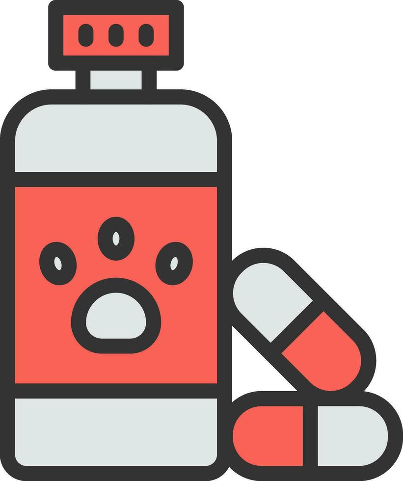 Pills icon vector image. Suitable for mobile apps, web apps and print media.