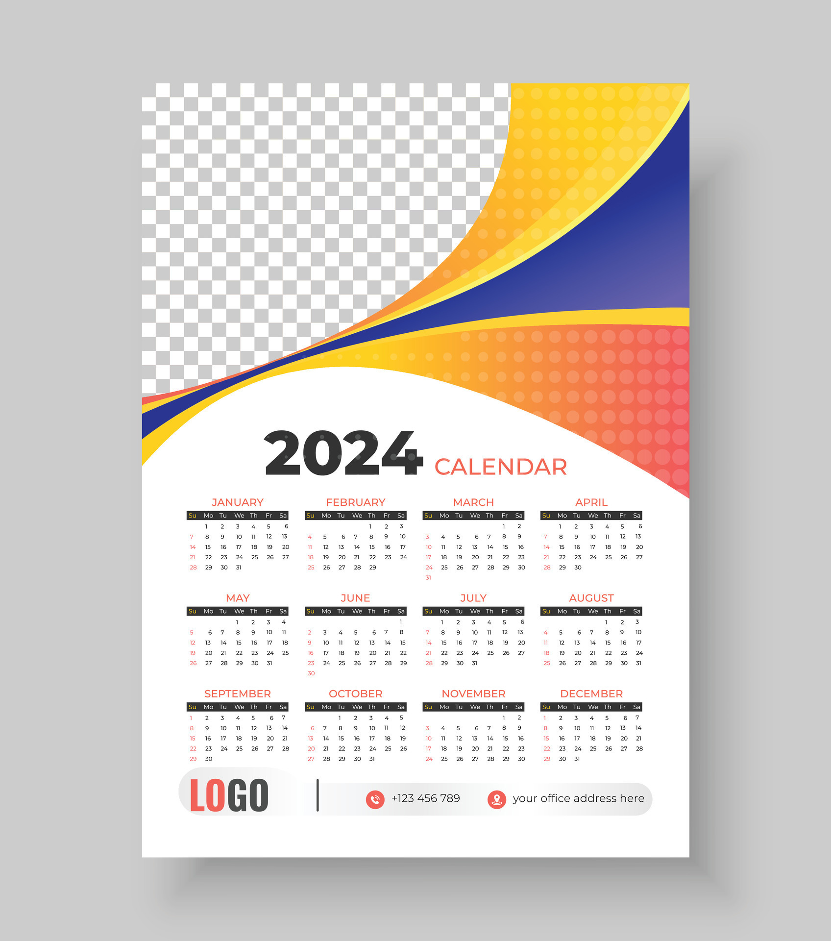 Calendar 2024 format landscape