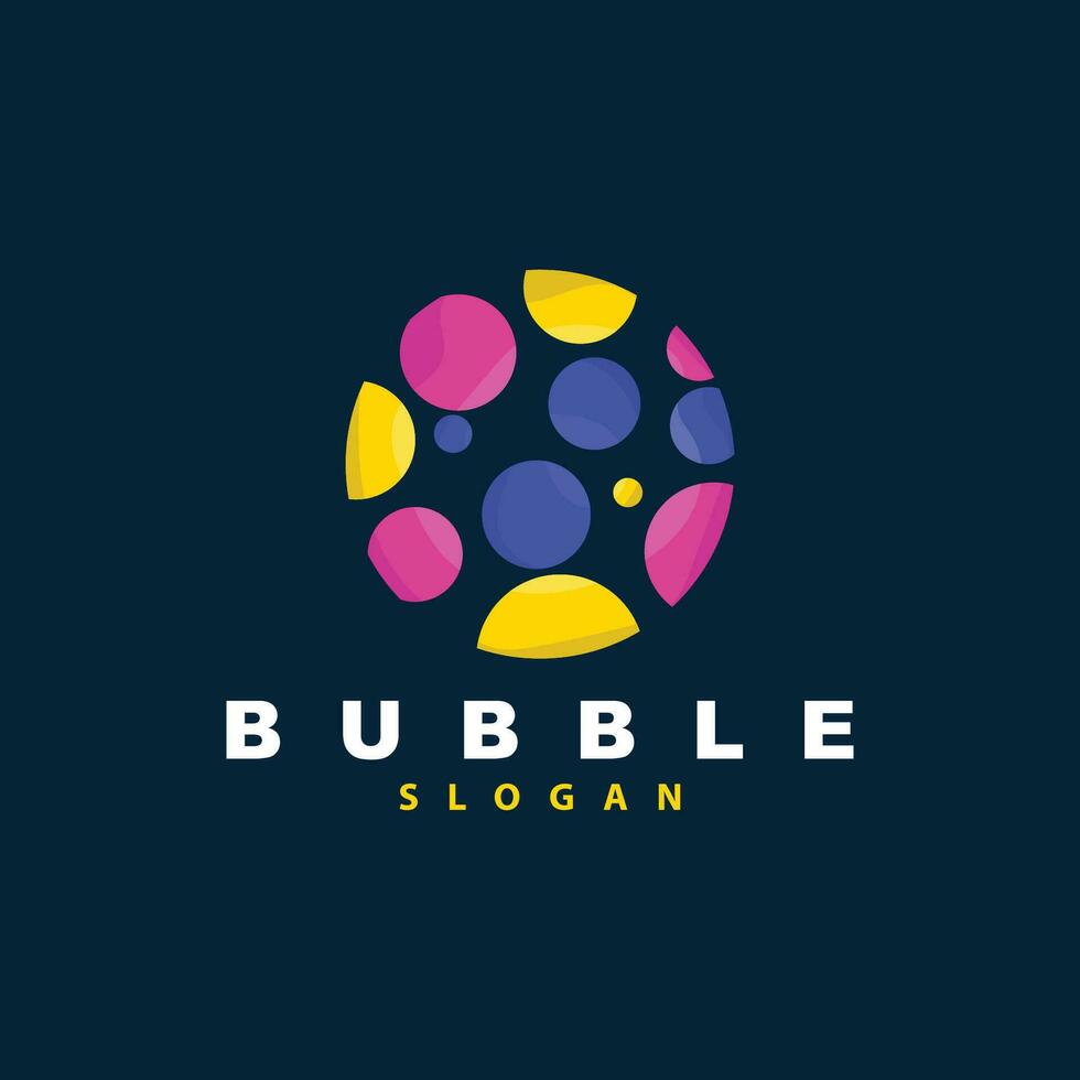 burbuja logo, hermosa burbuja vector, diseño inspiración elemento vector
