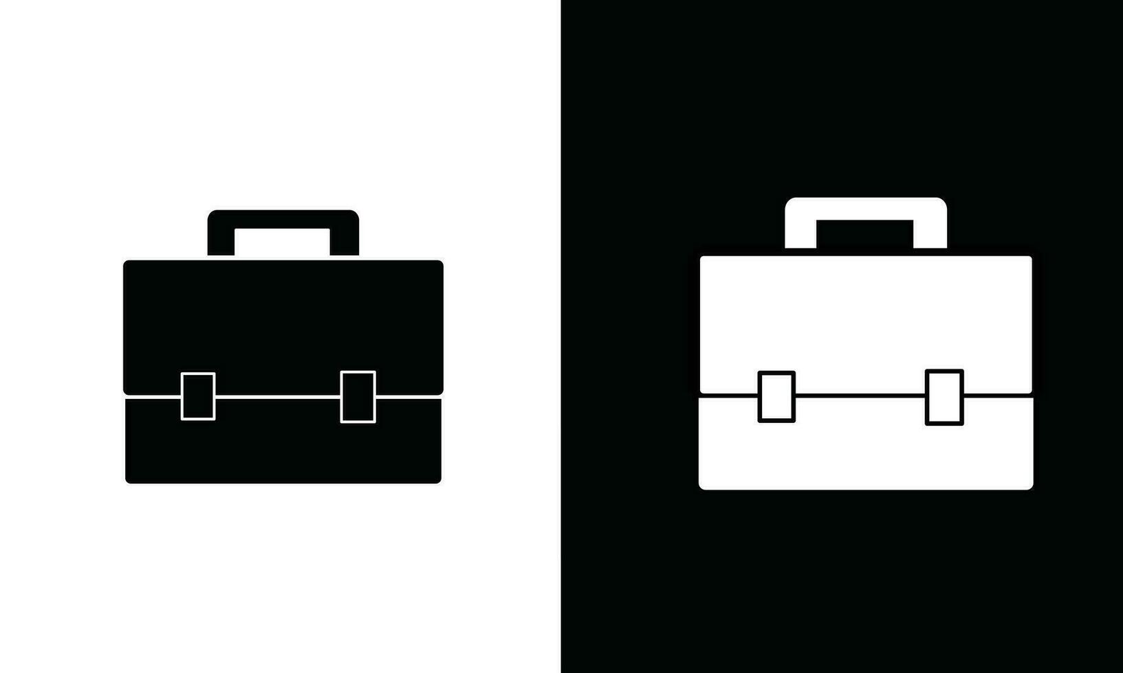 Document bag icon. Document bag silhouette. School supplies icon vector. Back to school concept. Learning and education icon. Flat vector in black and white.