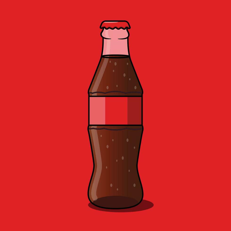 The Illustration of Coke Bottle vector