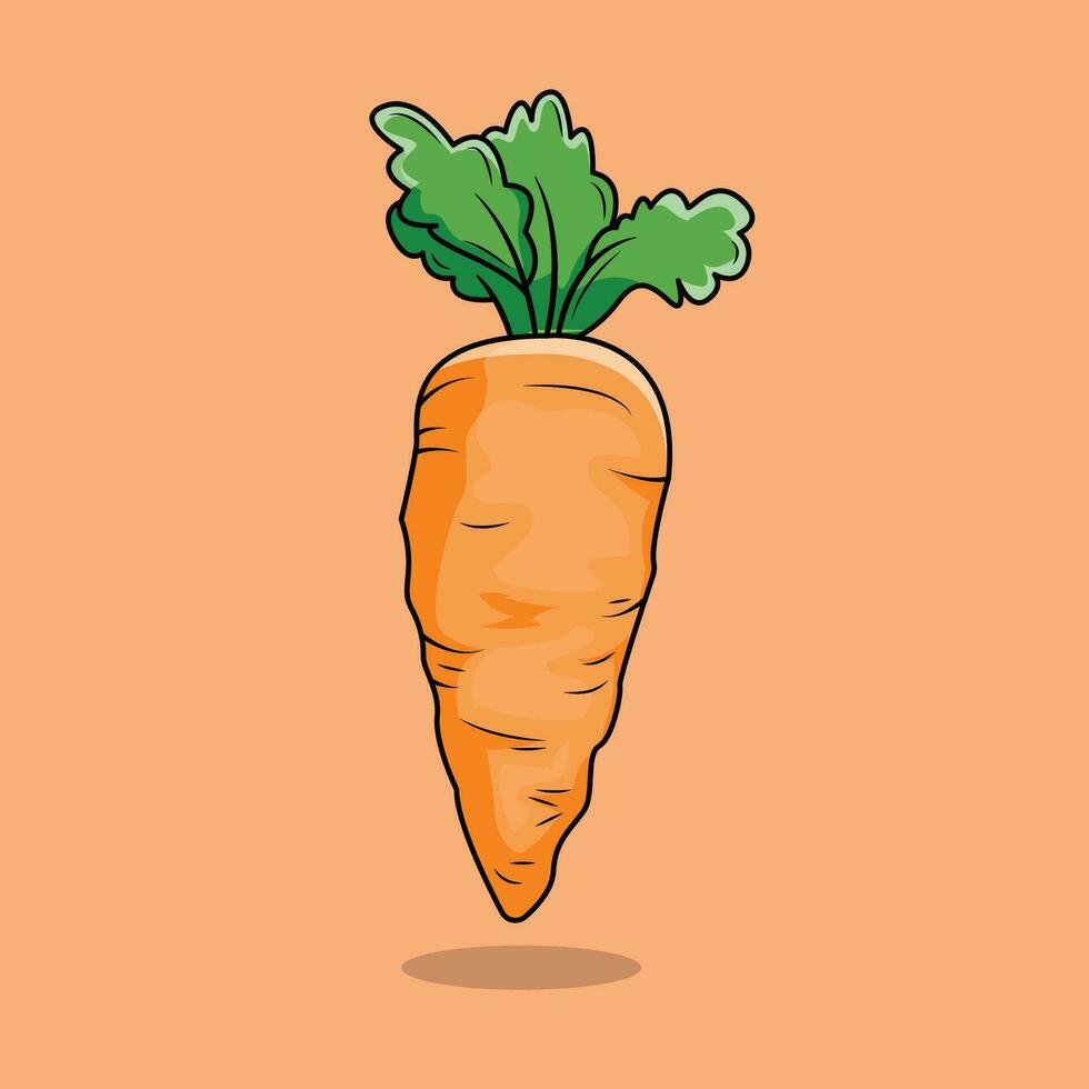 The Illustration of Carrot vector