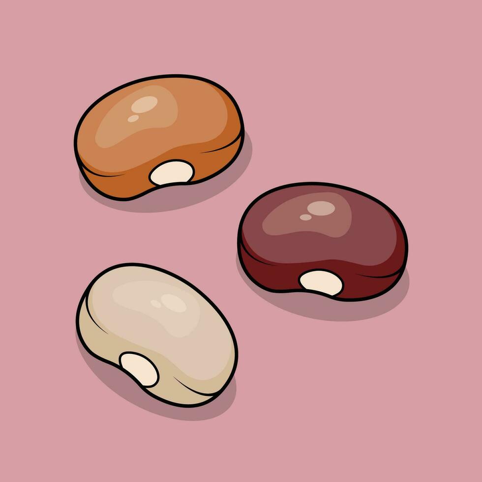 The Illustration of Beans vector