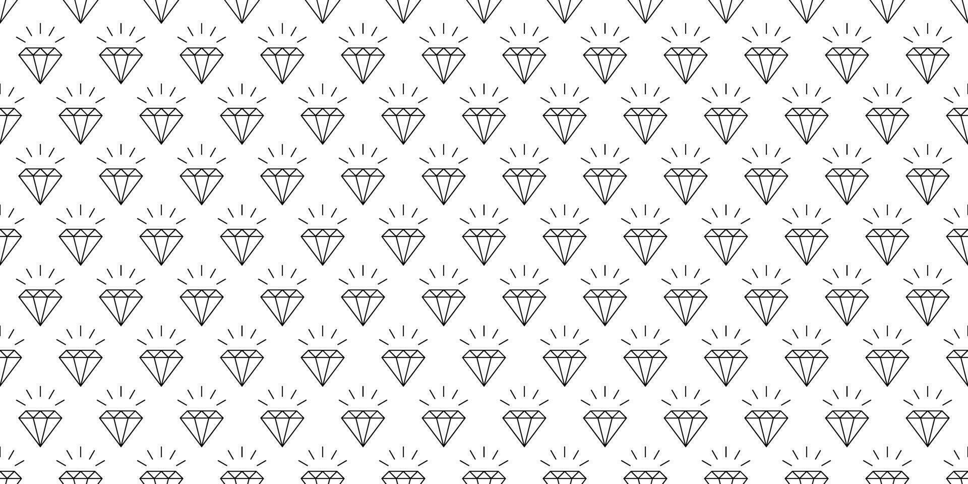 thin line diamonds seamless pattern vector