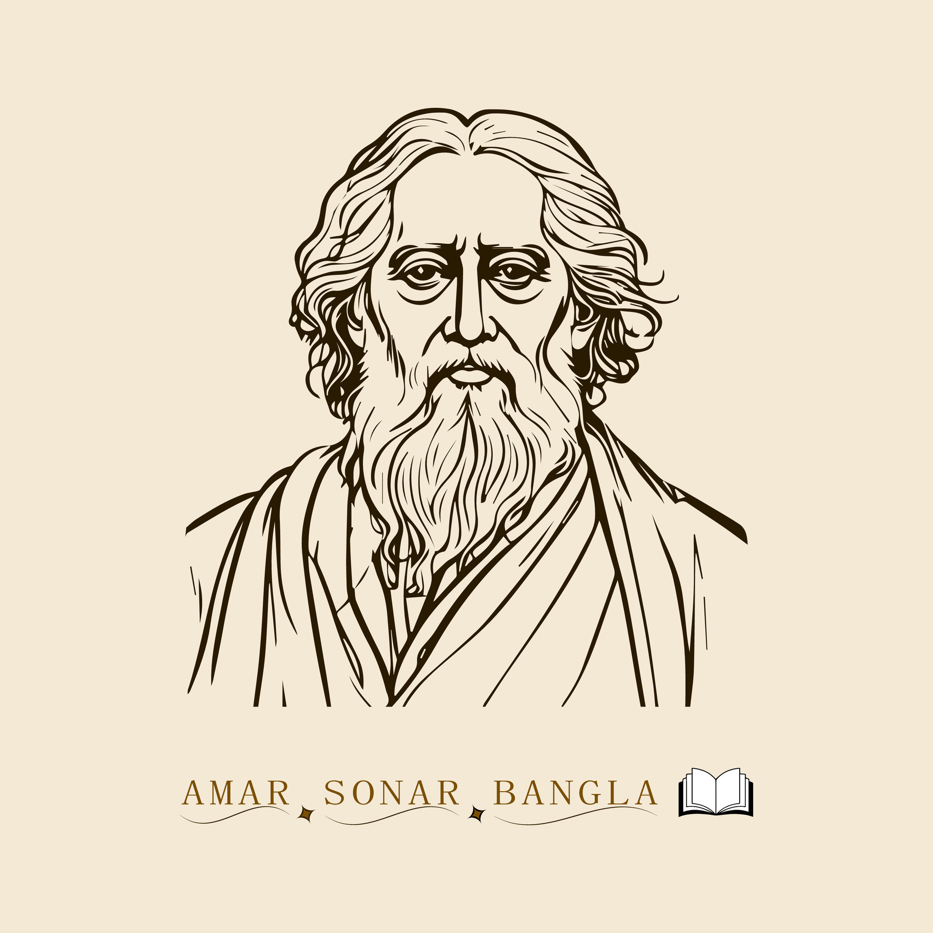 How to draw Rabindranath Tagore - YouTube-saigonsouth.com.vn