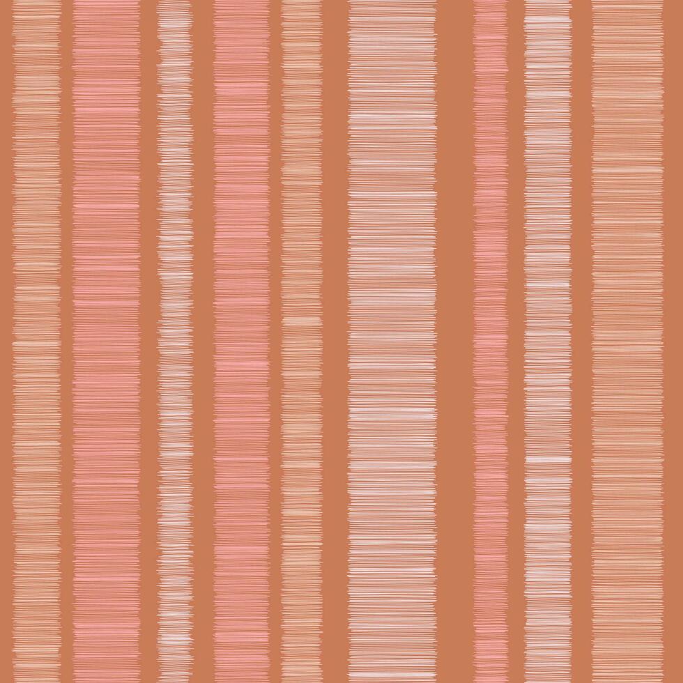 Seamless cute ikat pattern vector pink gold colorful background fabric strip cute strips vertical rose gold pink color grid stripe tartan wallpaper.