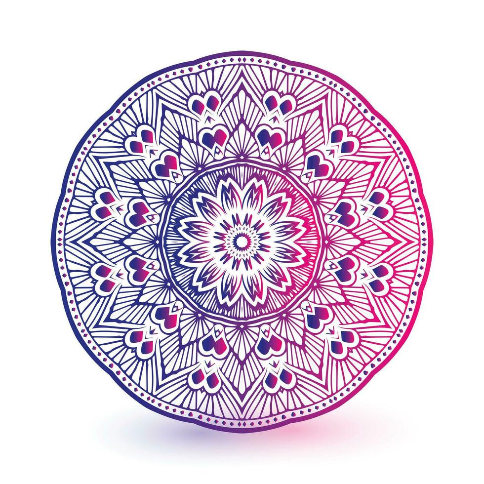 fondo mandala colorido vector