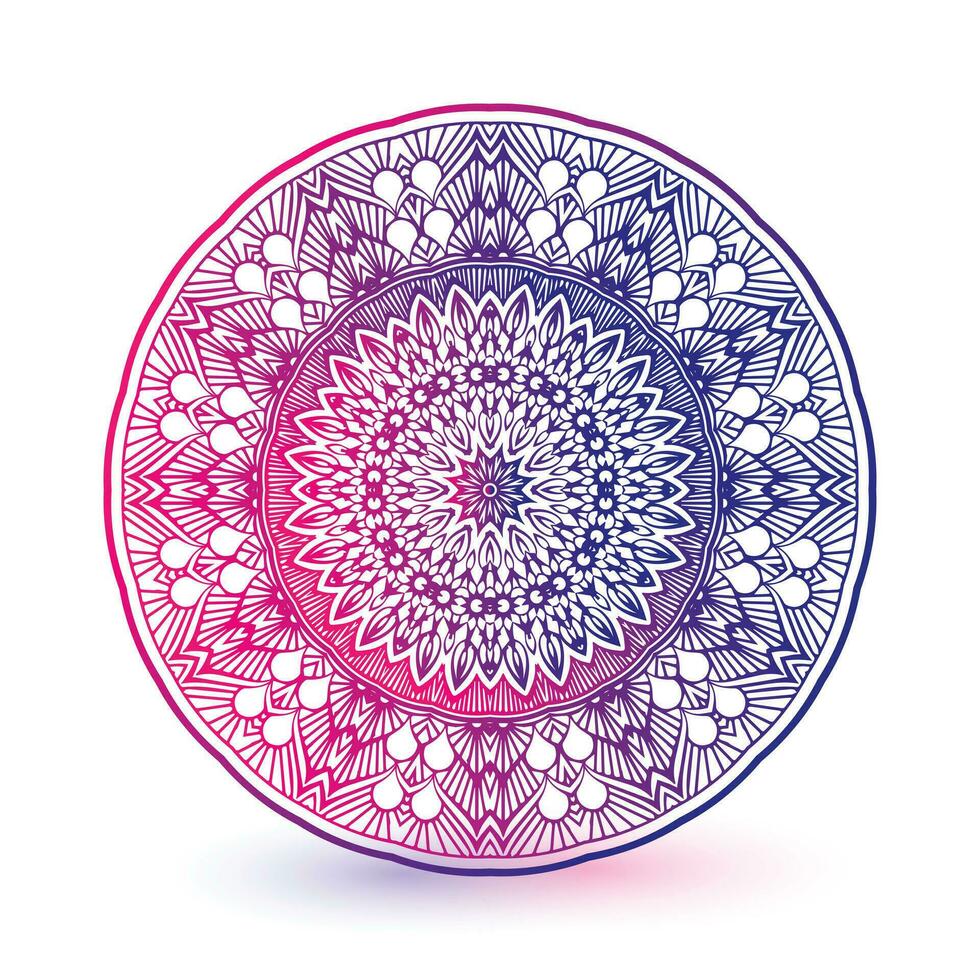 Colorful mandala background vector