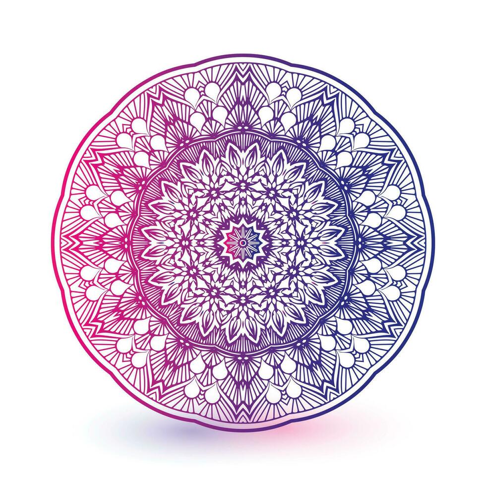 Colorful mandala background vector