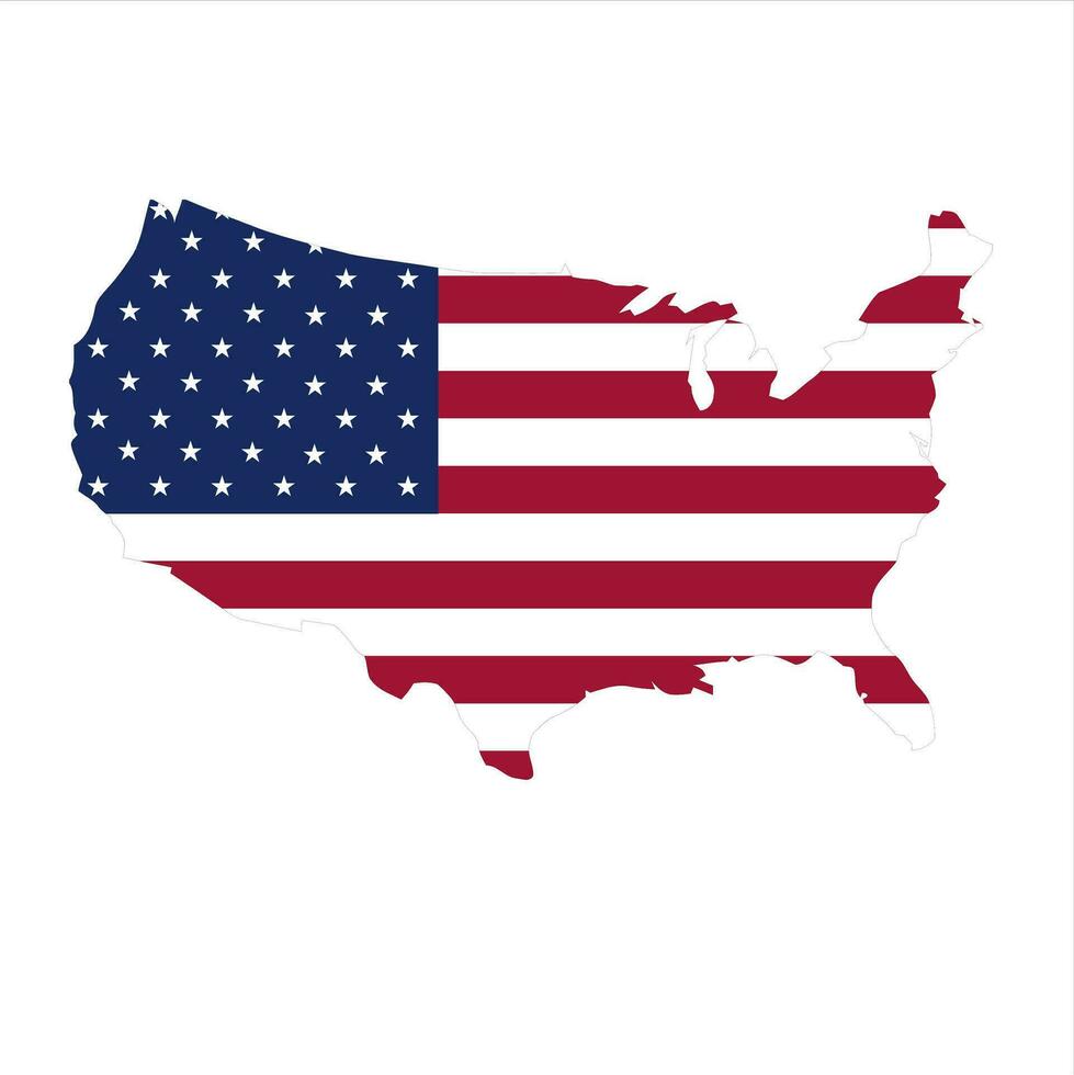 illustration of elements and symbols related to united states america vector