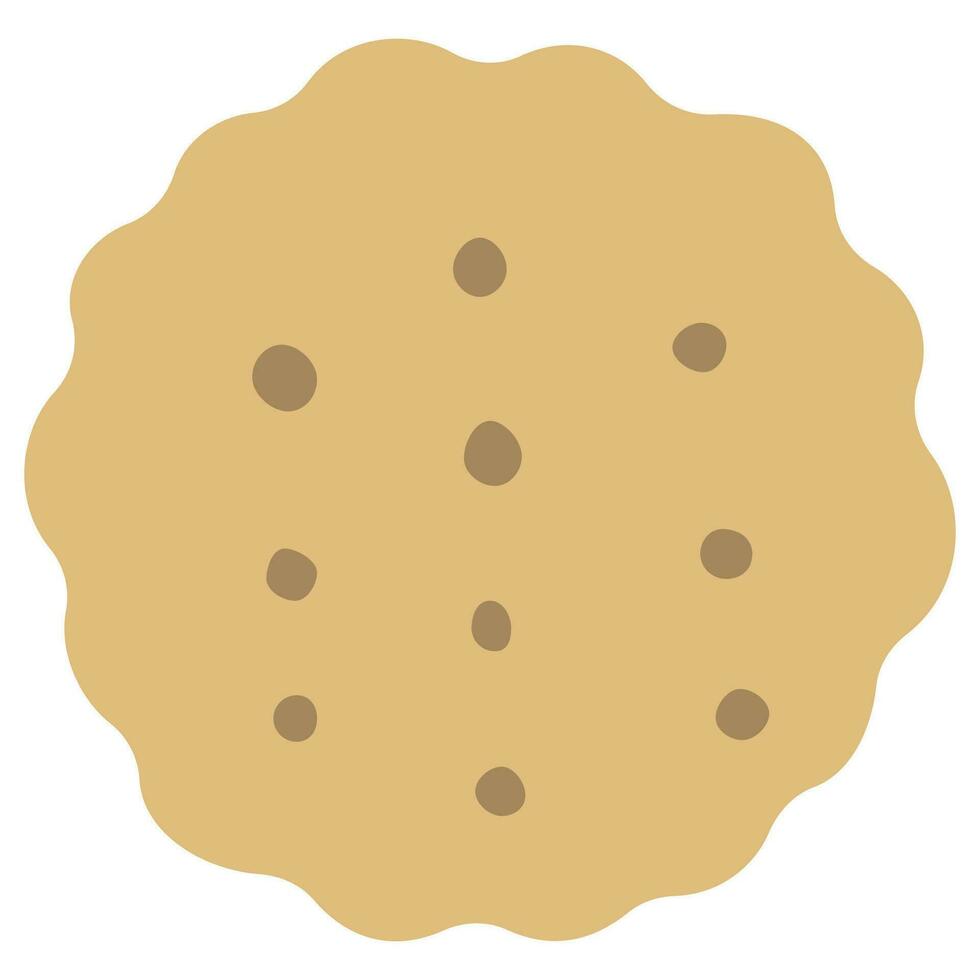 Biscuit single cute vector illustration