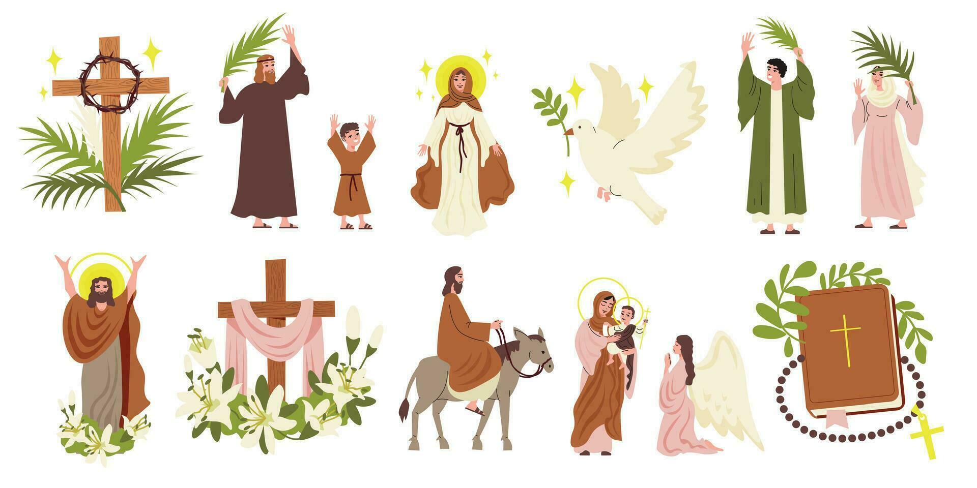 Easter Icons Set vector