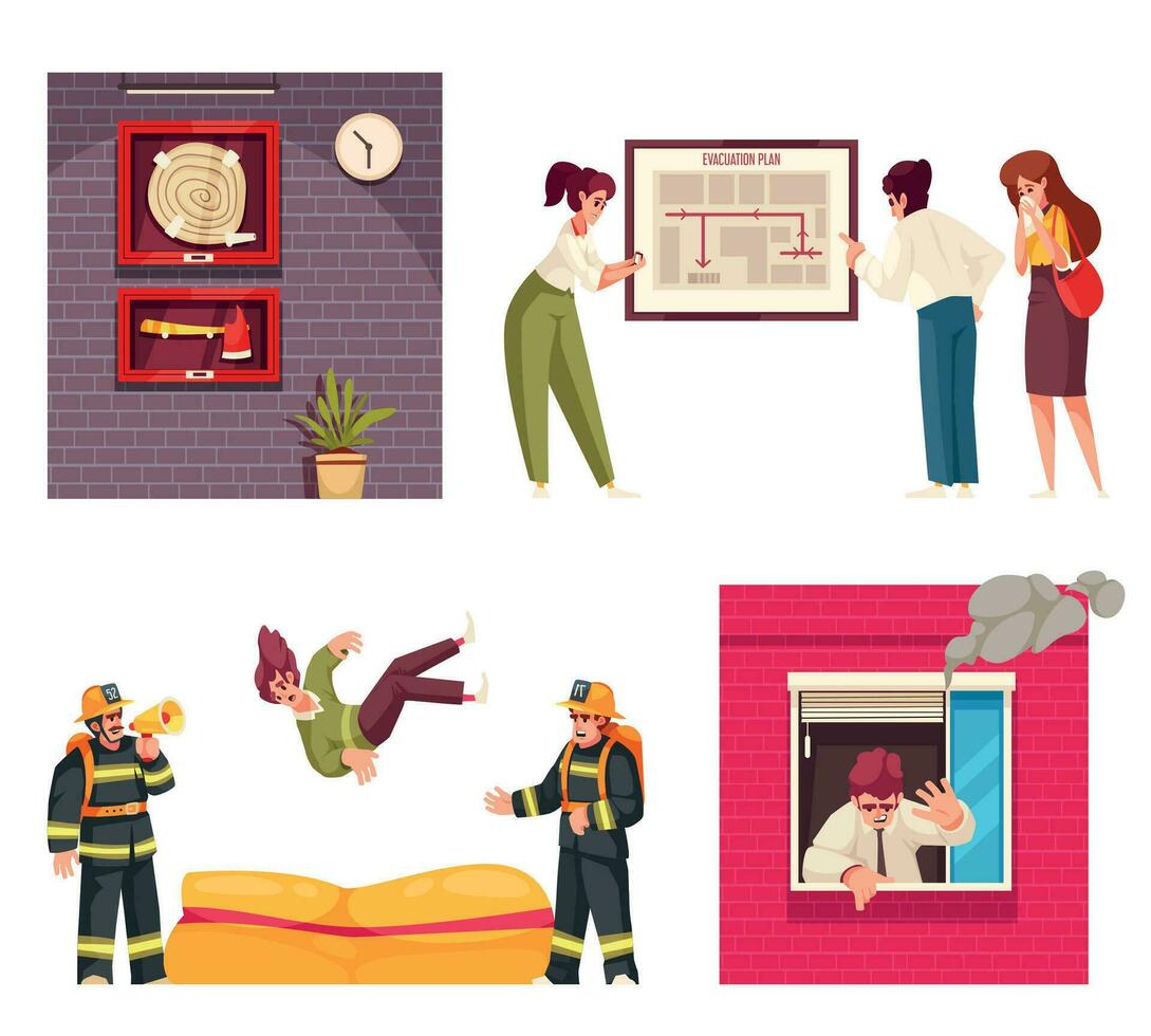 Evacuation Alarm Set vector