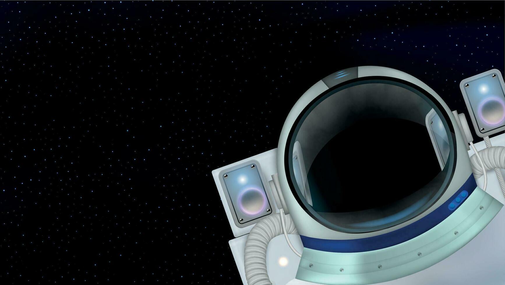 Space Exploration Realistic Background vector