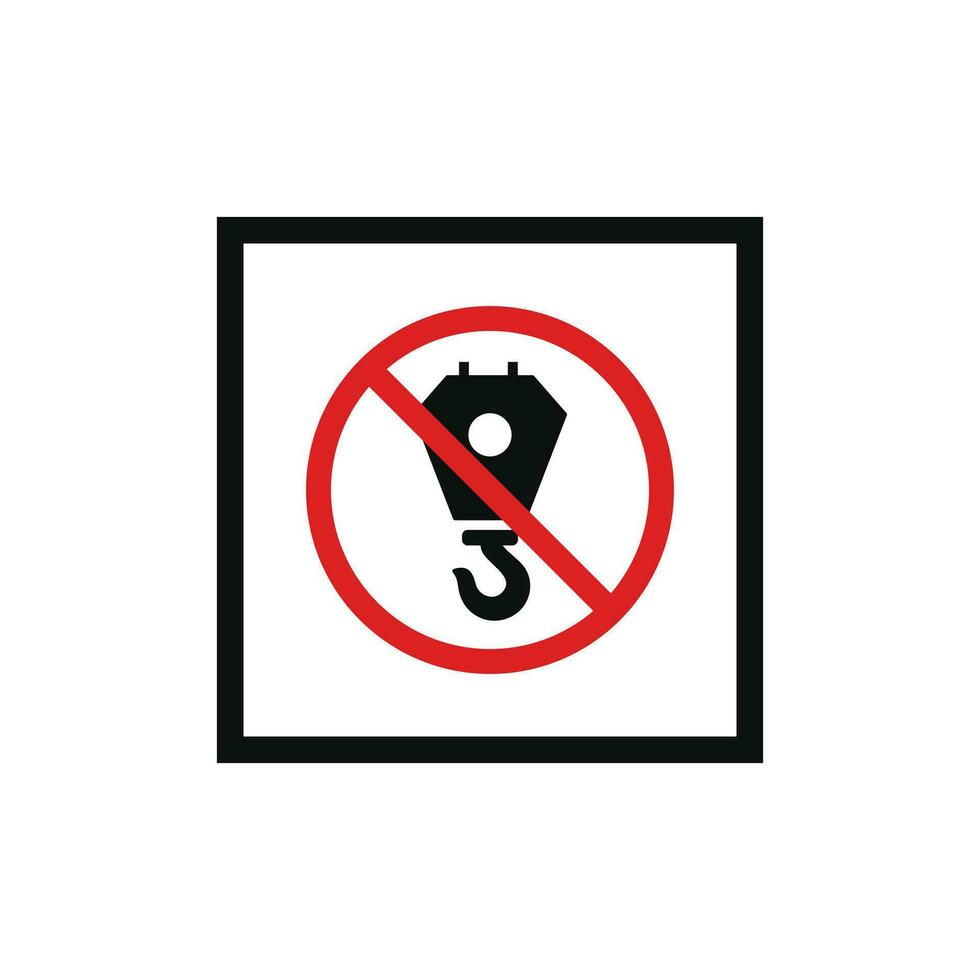 Do not use hooks packaging mark icon symbol vector