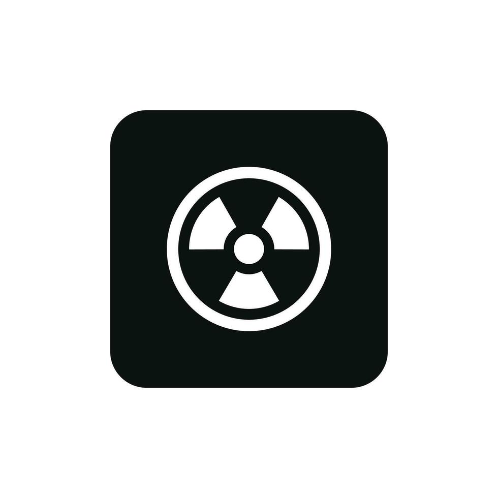 Radiation packaging mark icon symbol vector