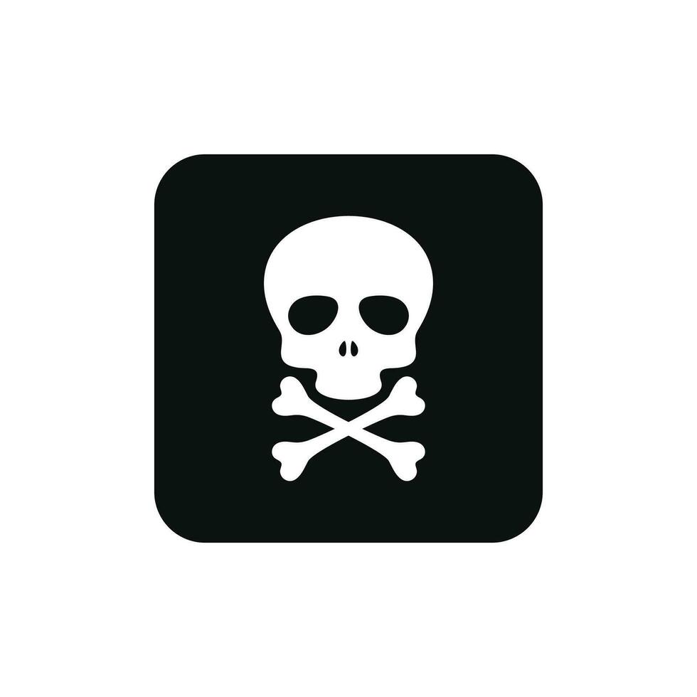 Poison toxic packaging mark icon symbol vector