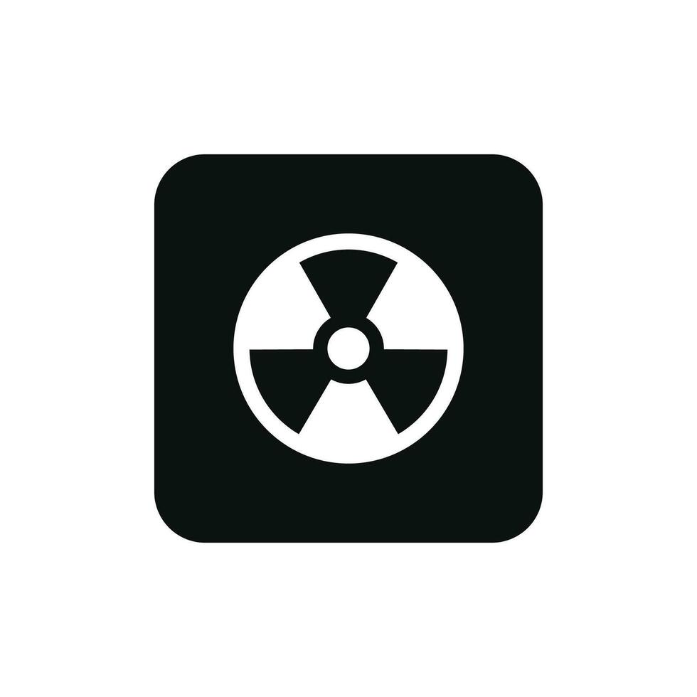Radiation packaging mark icon symbol vector