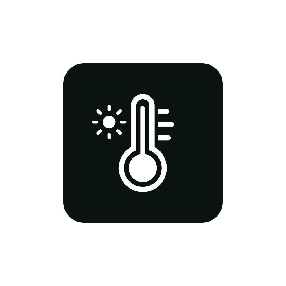 temperatura embalaje marca icono símbolo vector