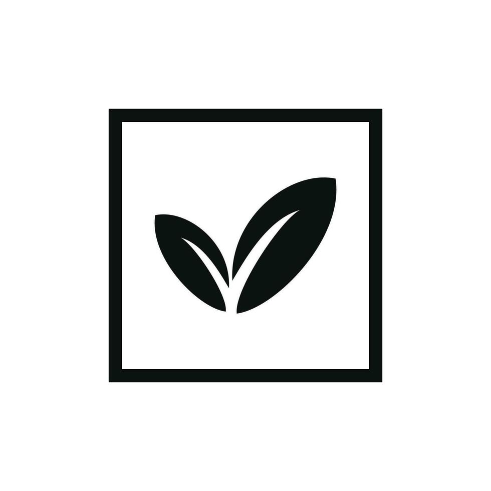 Organic packaging mark icon symbol vector