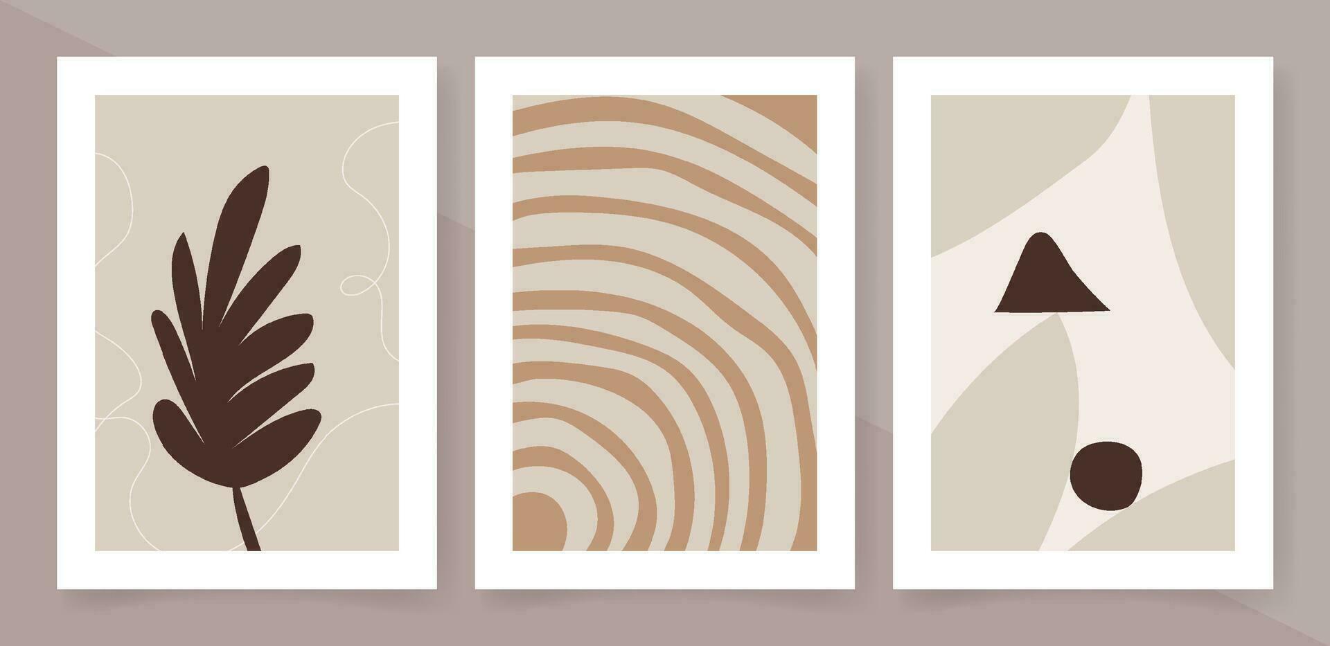 Abstract contemporary organic shapes decorative element vector