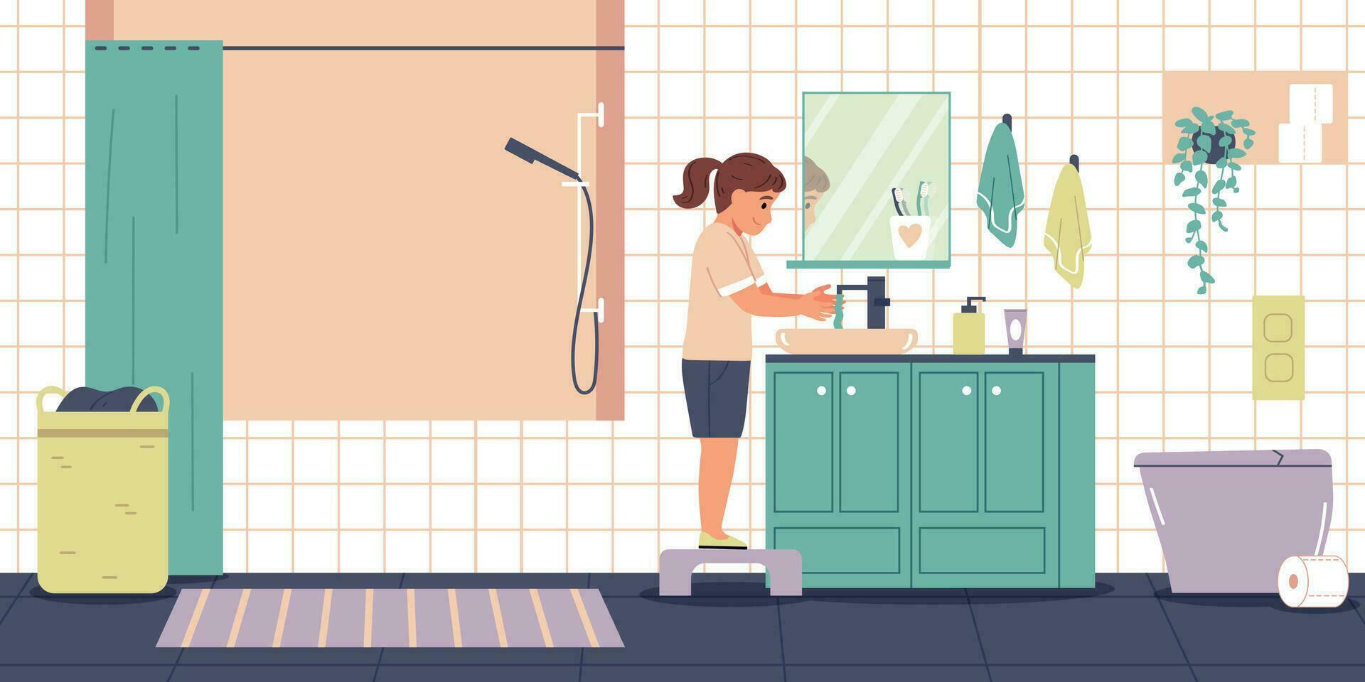Daily Hygiene Routine vector