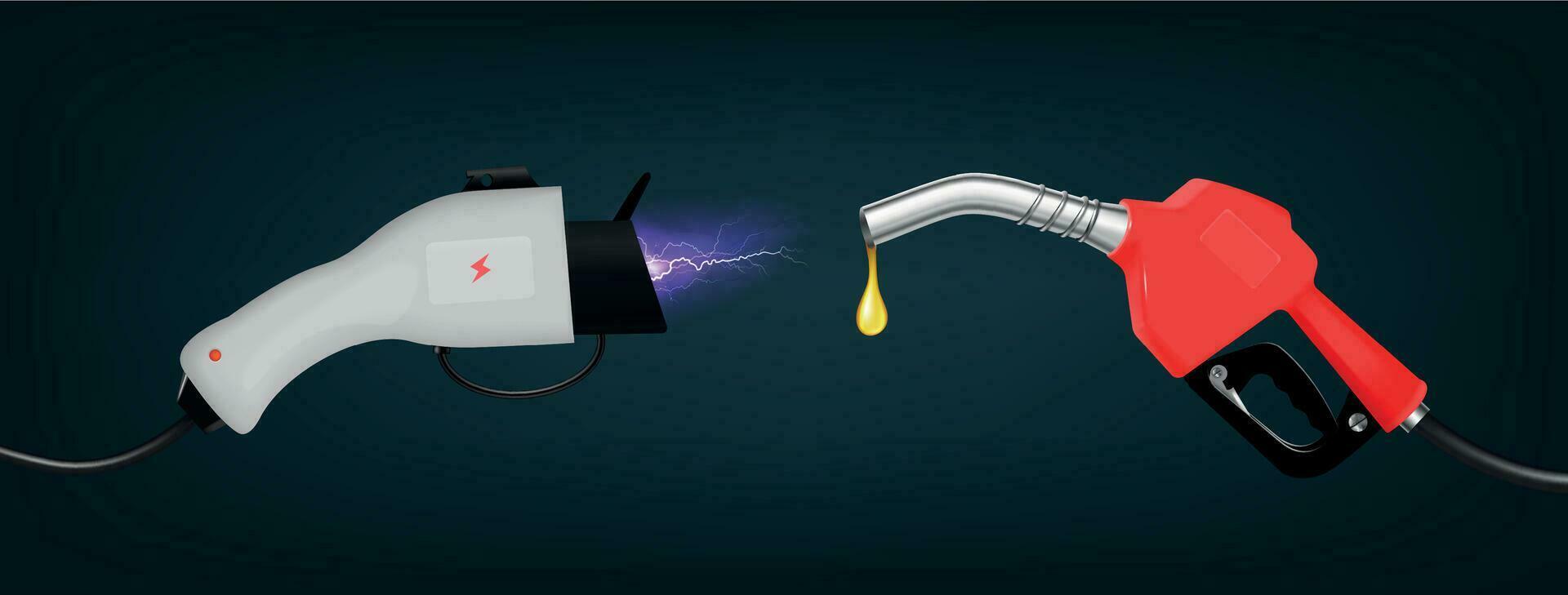 eco combustible realista ilustración vector