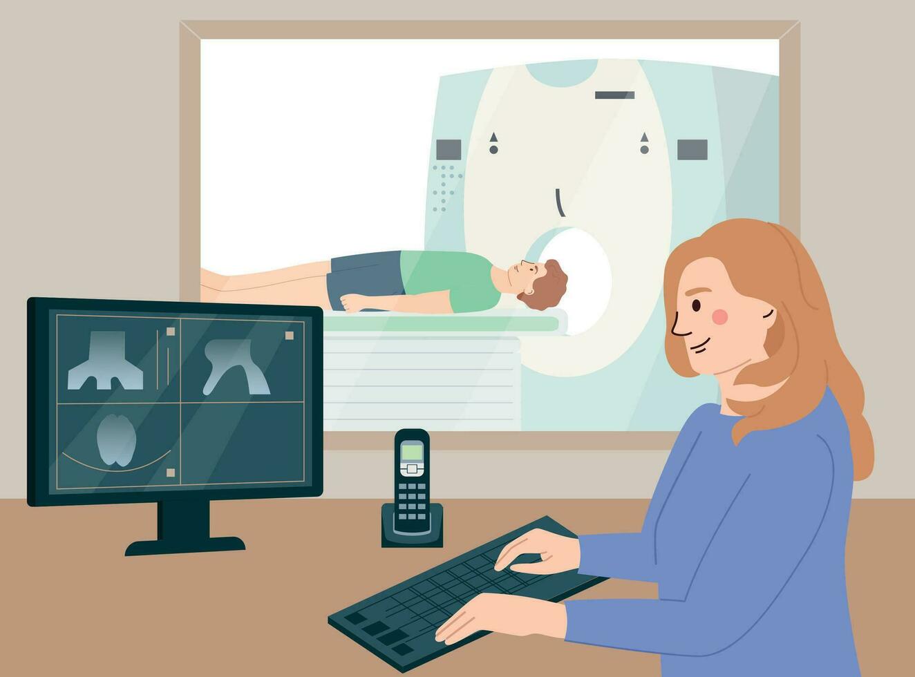 Medical Checkup Background vector