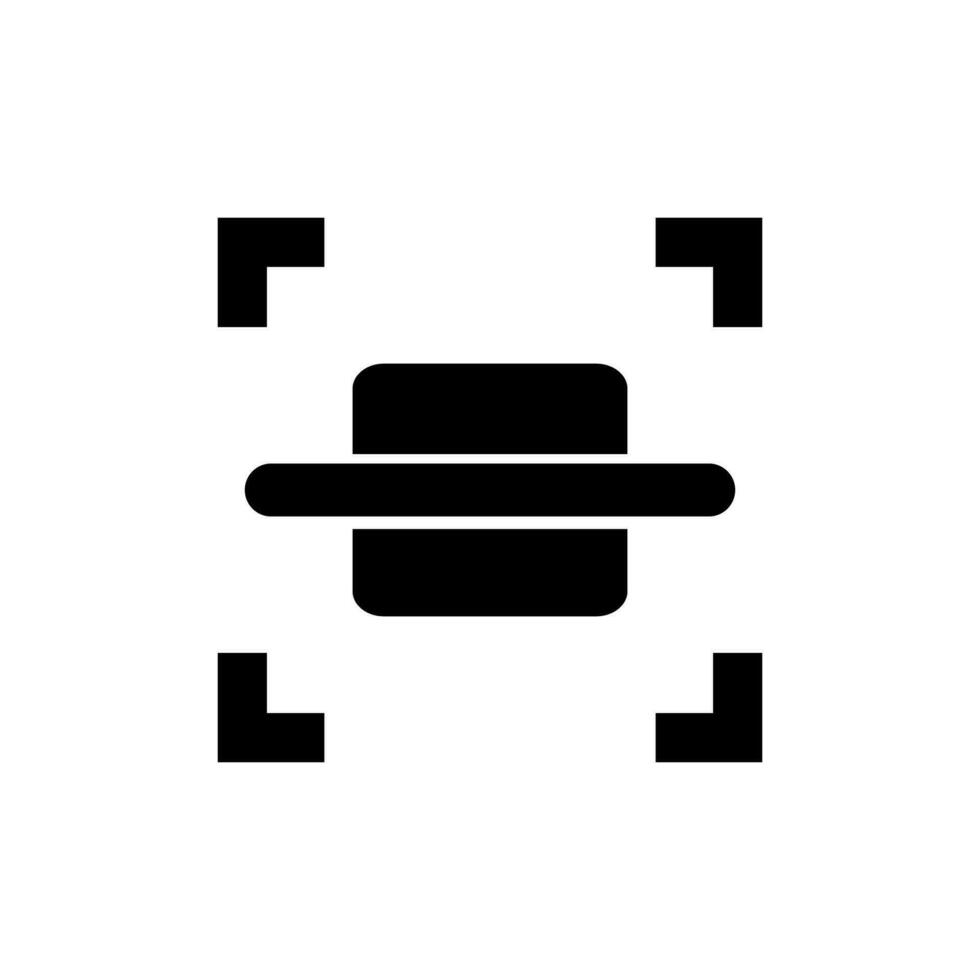 Scan silhouette icon. Data scan. Vector. vector