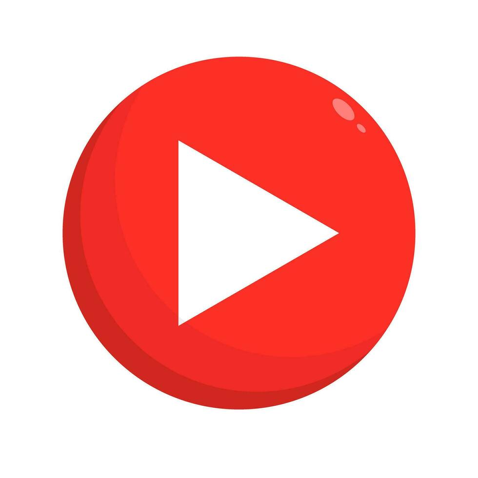 Flat design video play button. Voice play button. Vector. vector