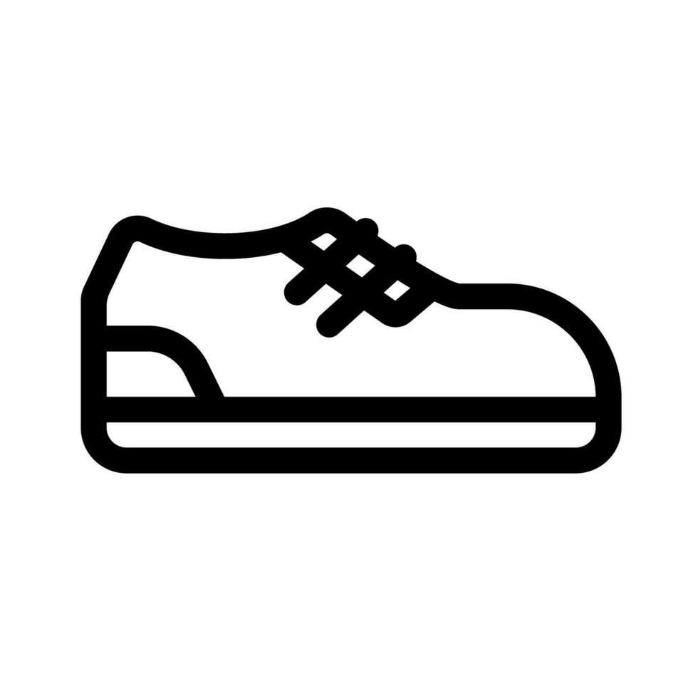 Shoe icon with simple laces. Sneaker. Vector. vector