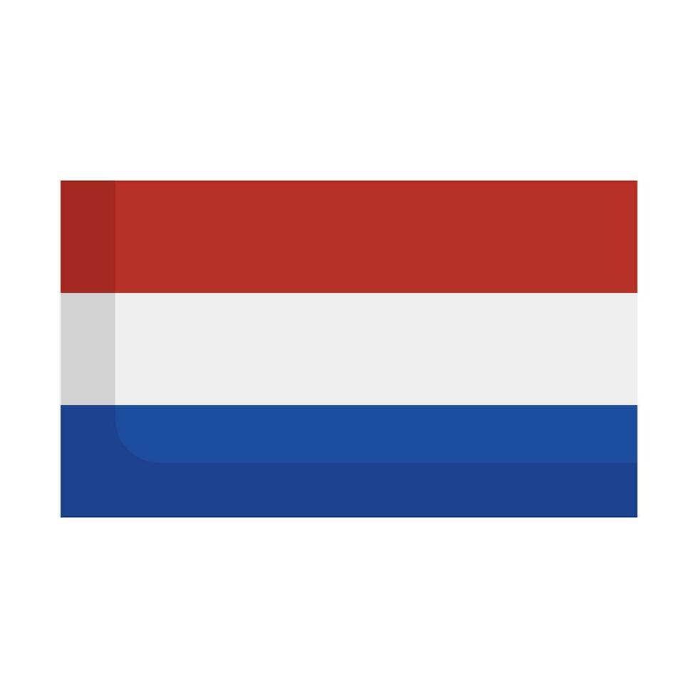 Modern Dutch flag icon. Netherlands flag. Vector. vector