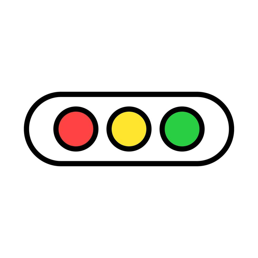 Simple traffic light icon. Traffic signals. Vector. vector