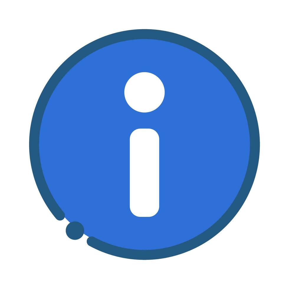 Flat design information desk icon. Vector. vector