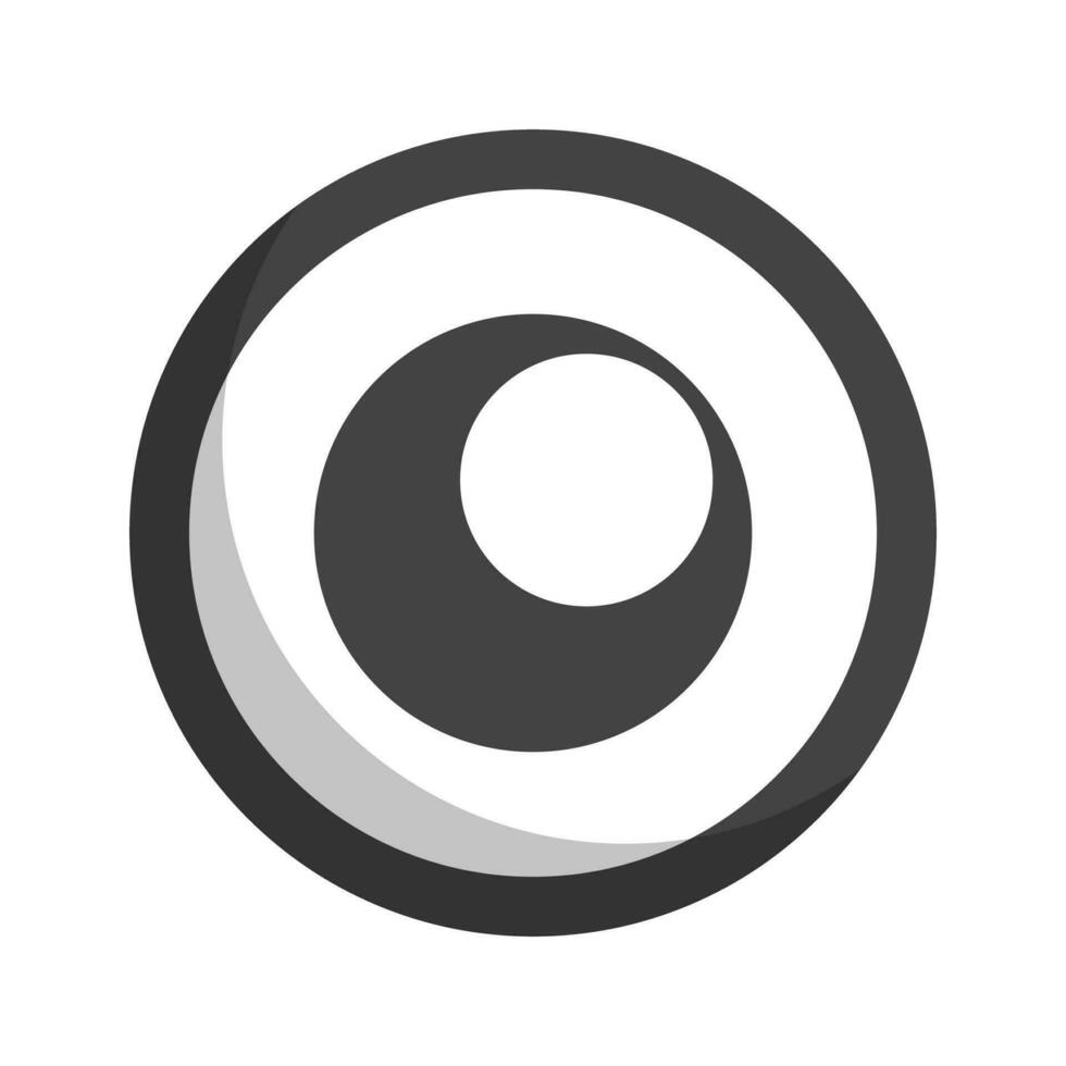 Flat design eyeball icon. Vector. vector