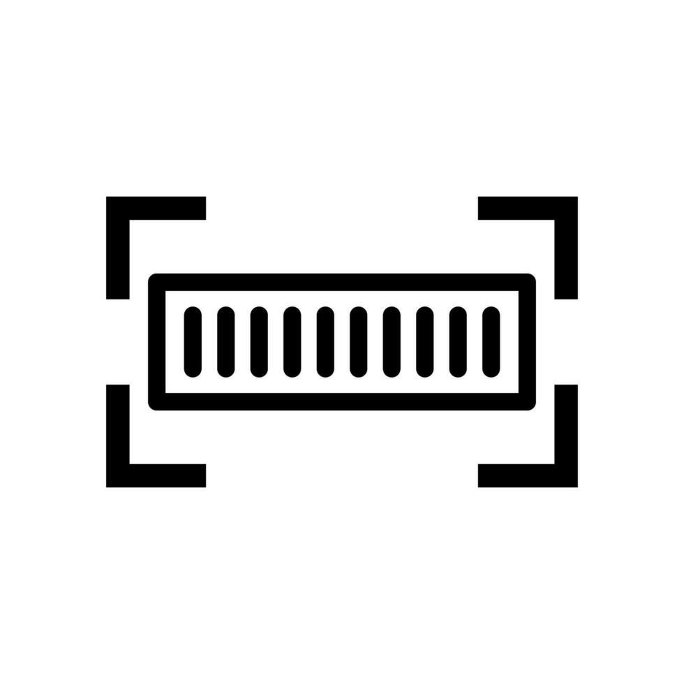 Barcode scan icon. Identifier. Vector. vector