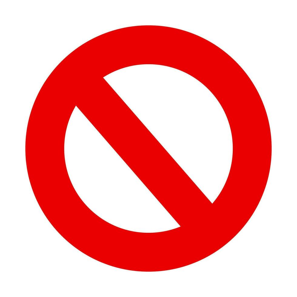 Stop sign. Regulation. Strictly prohibited icon. Vector. vector