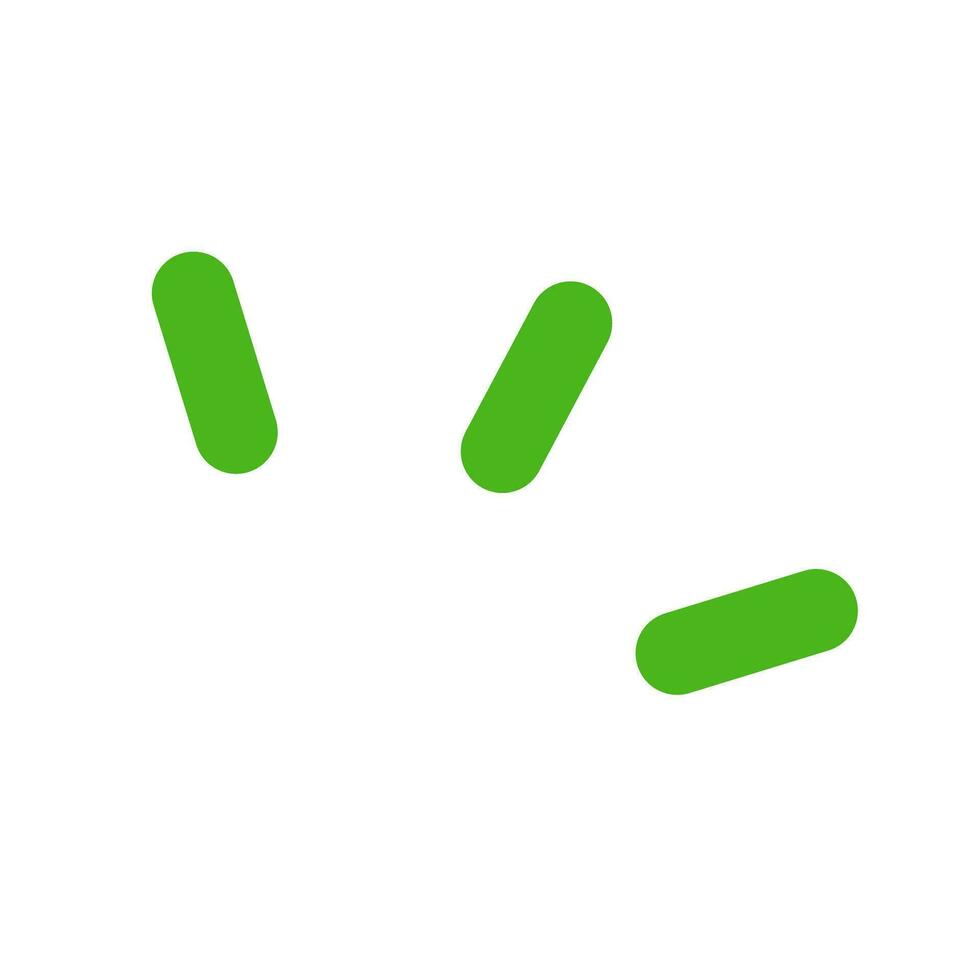 Green emphasis pop icon. Surprise and reaction. Vector. vector