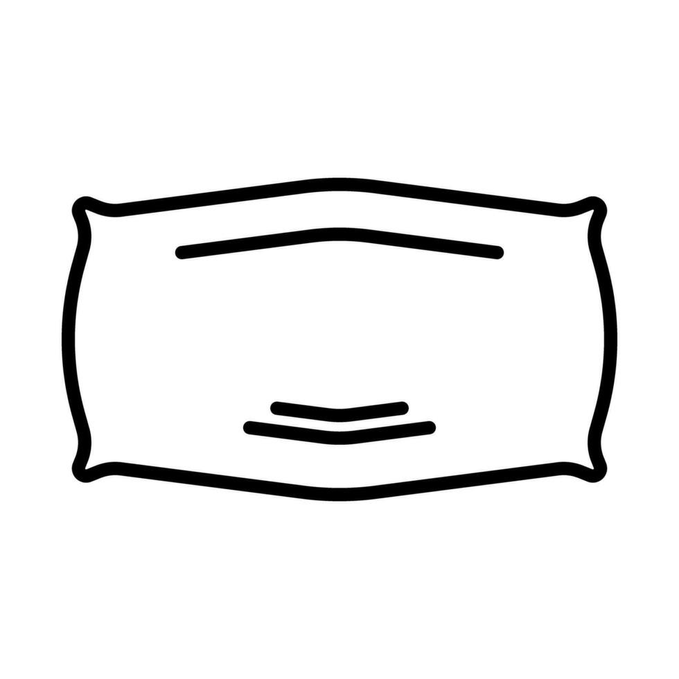 Simple pillow icon. Cushion. Vector. vector