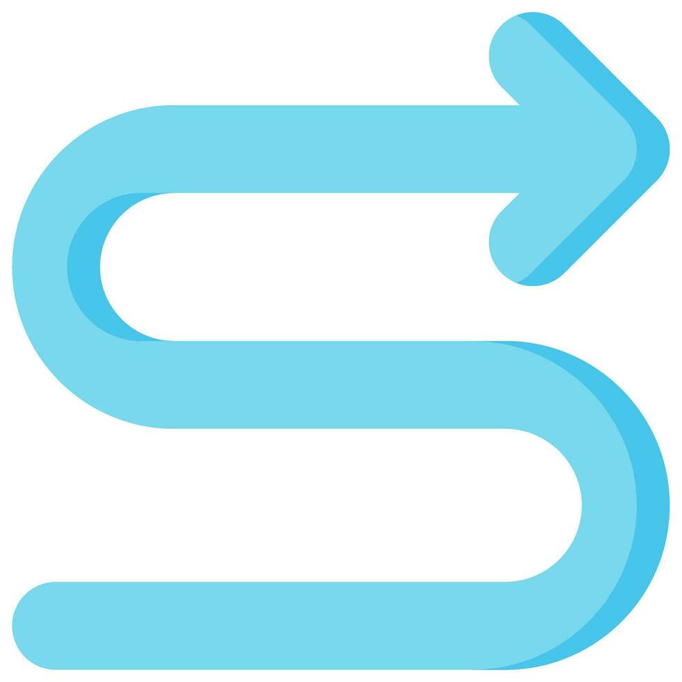 abstract arrow vector flat icon