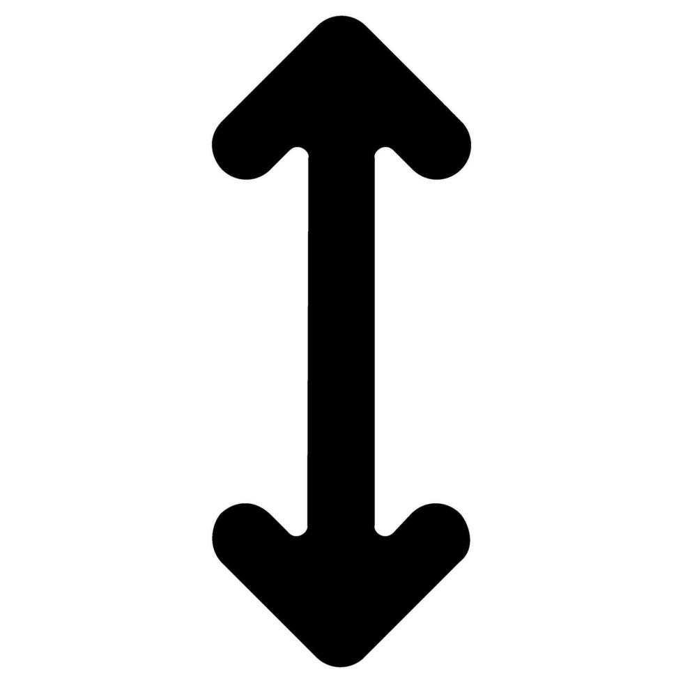 vertical size arrow vector icon
