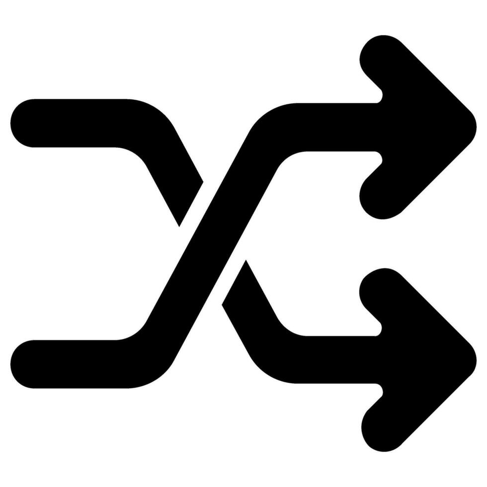 random arrow vector icon