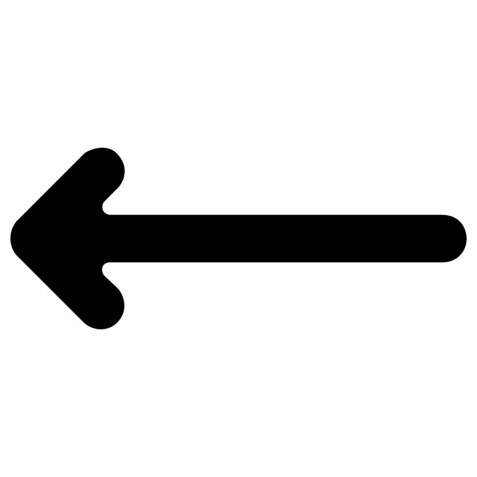 left arrow vector icon