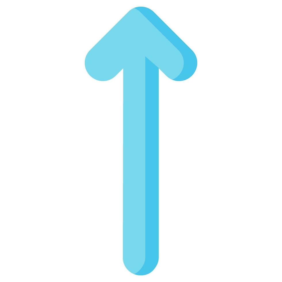 up arrow vector flat icon